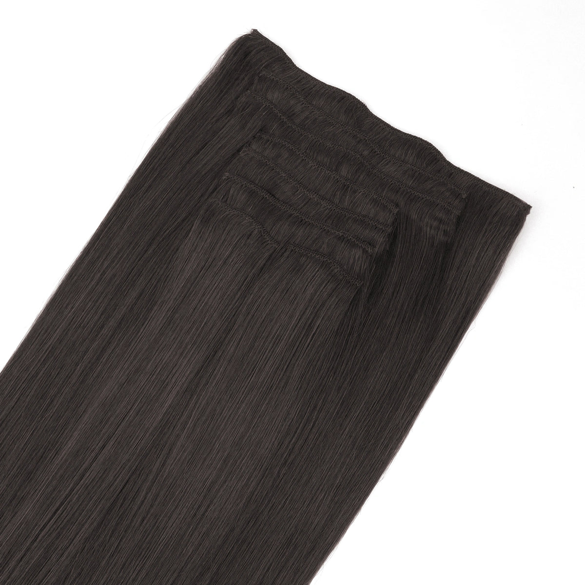 Zwartbruine clip-in hair extensions • 50cm (300g)
