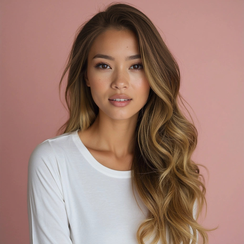 Bronde balayage, the best of both worlds, met bruin blonde tonen voor die perfecte blend. Clip in hair setje van remy human hair voor de meest natuurlijke look.