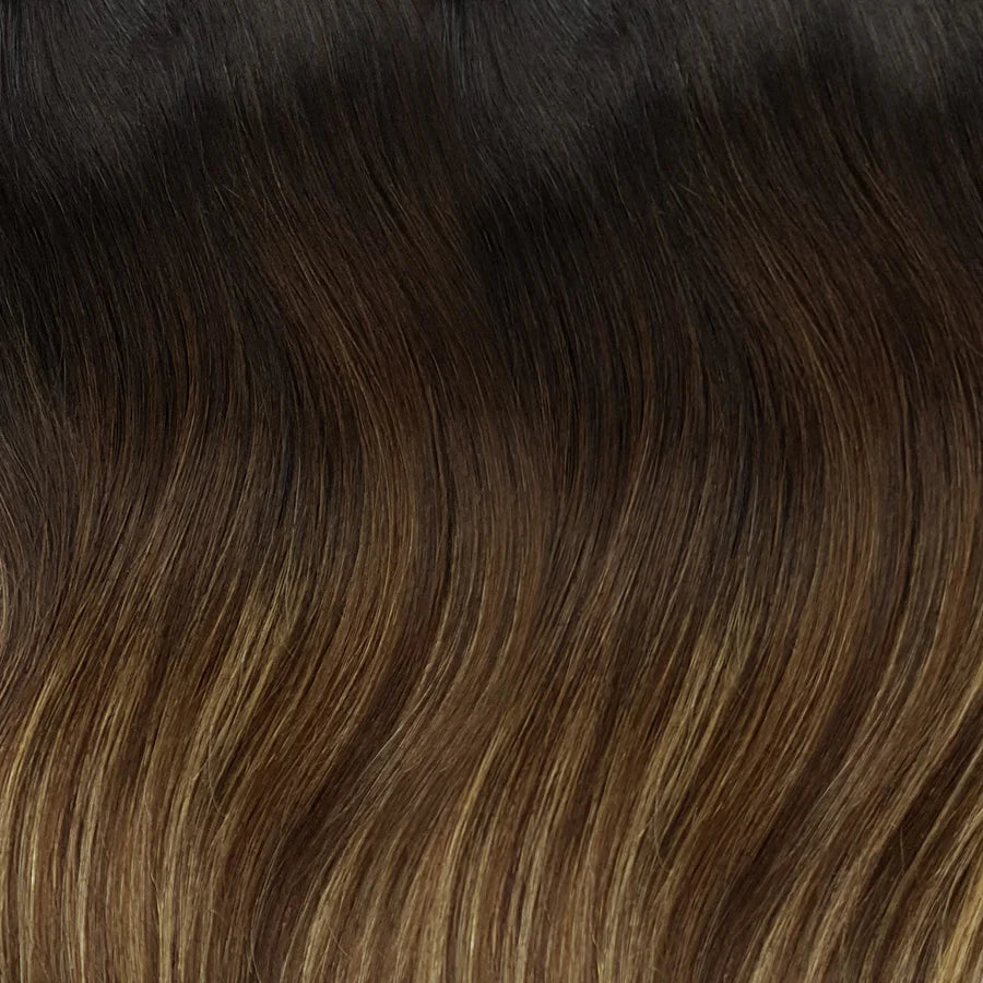 Mocha Bronde Balayage clip-in hairextensions ☕ 40cm - 260g