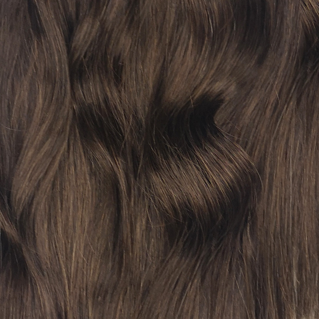 Silk base Hairtopper - Chocolade Bruin
