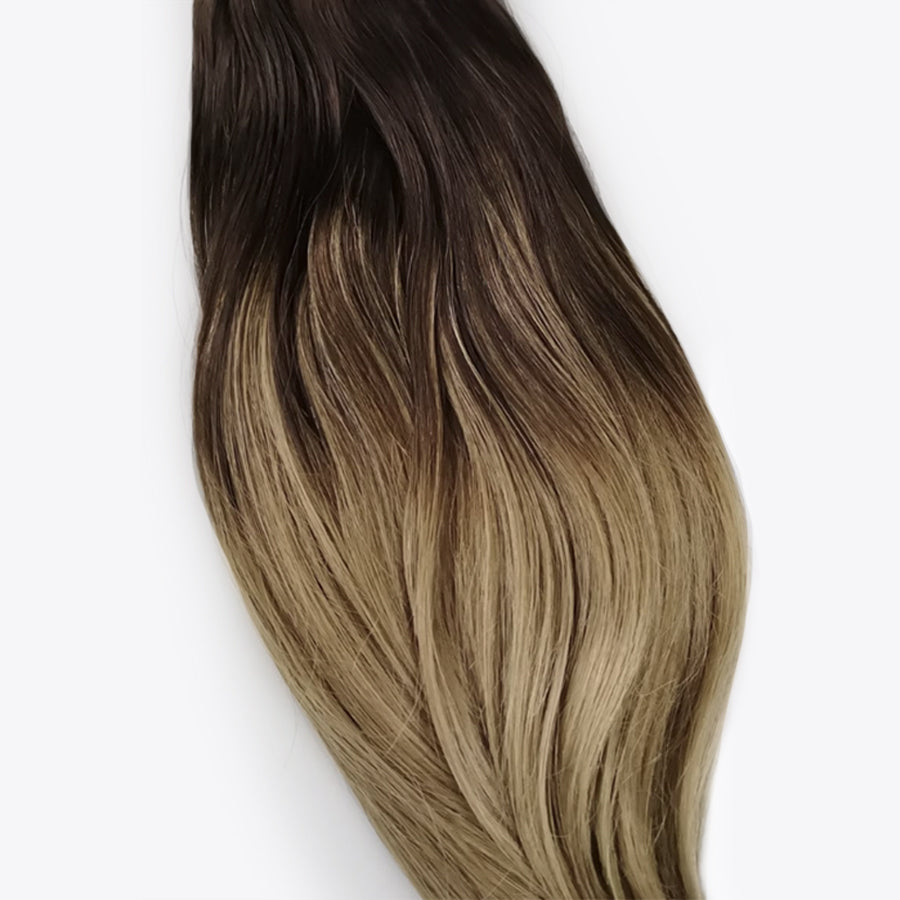 Chocolate Balayage clip-in hairextensions πͺ 60cm - 250g