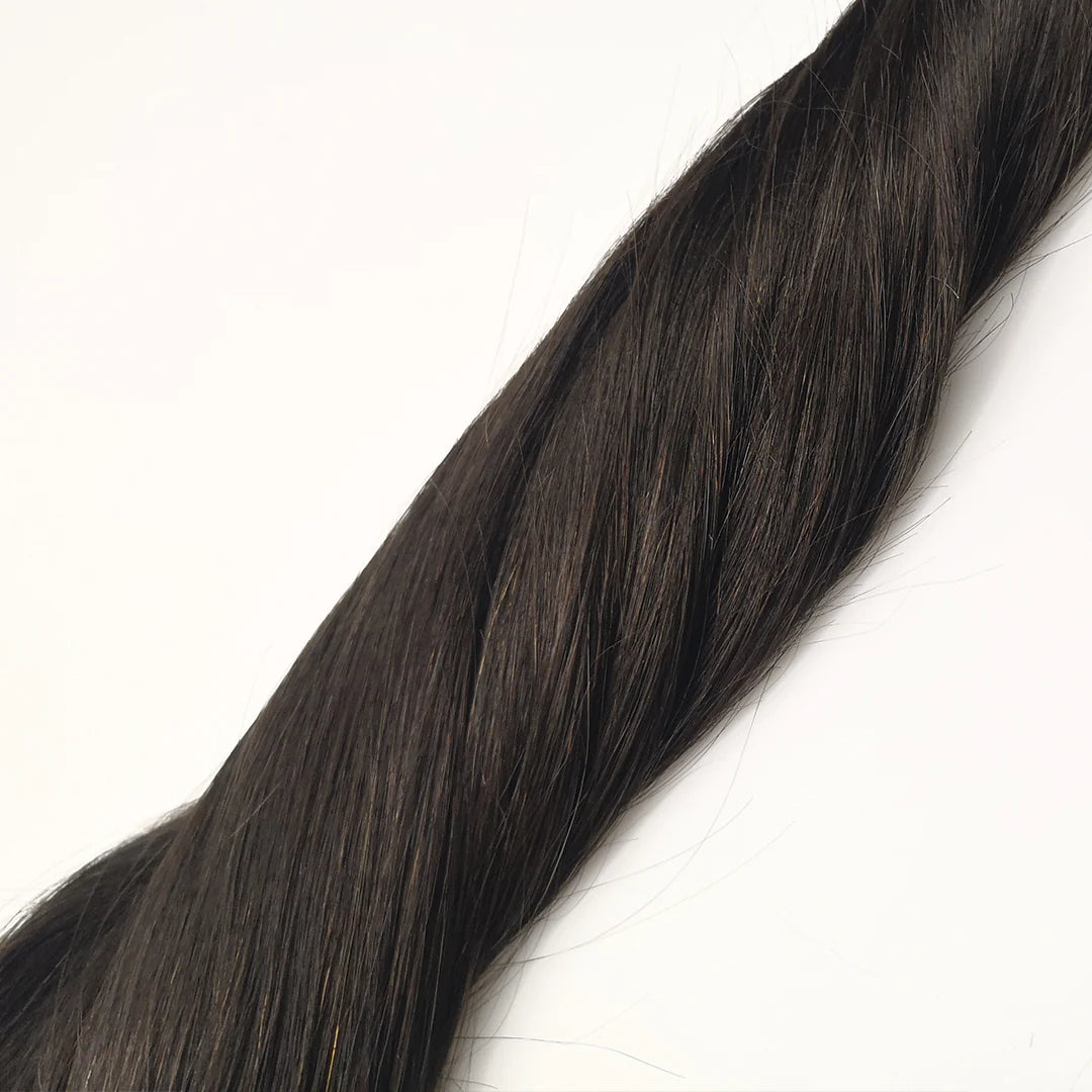 Donker bruine clip-in hairextensions 🤎 30cm - 230g