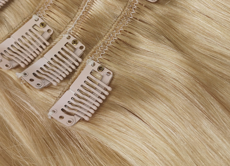 Bleach Blonde clip-in hairextensions ✨ 60cm - 280g