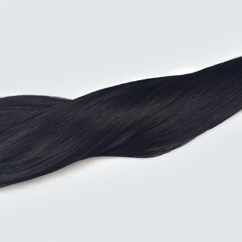 Zwarte clip-in hair extensions • 40cm (180g)