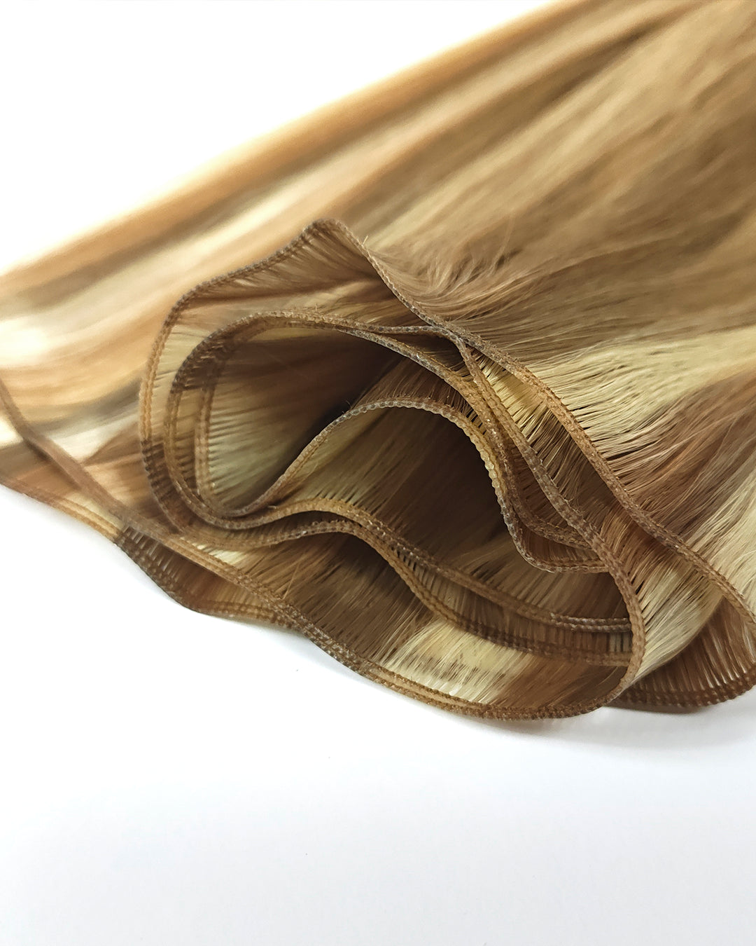 Licht blonde highlights hairweft van echt haar , het allerbeste haar ter wereld.