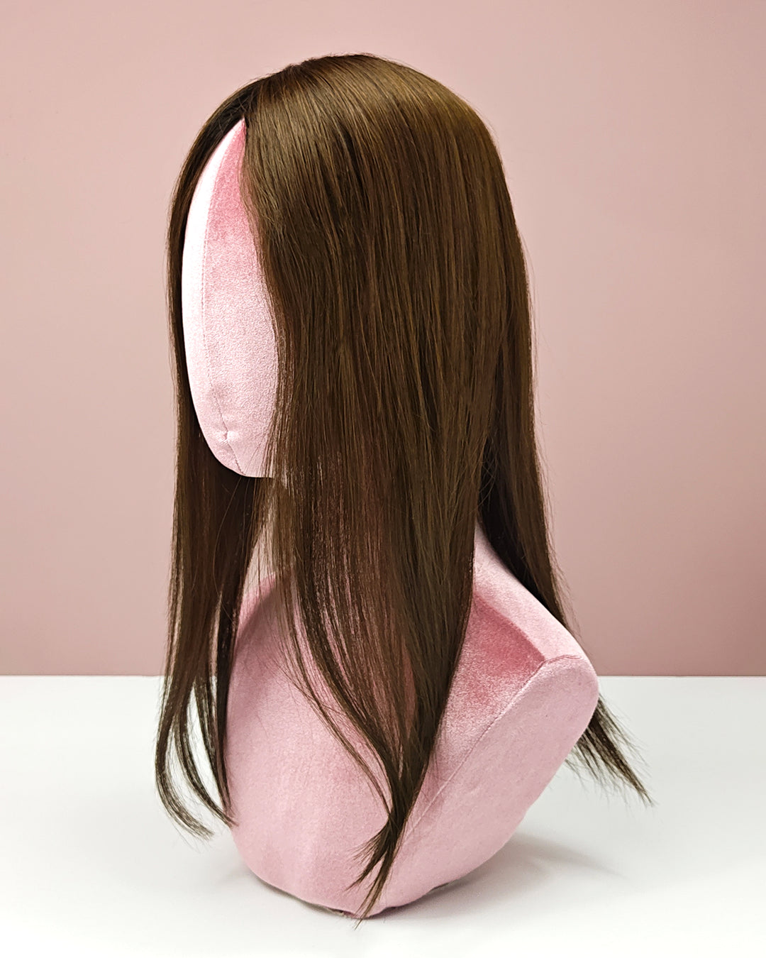 Silk base Hairtopper - Hazelnoot Bruin