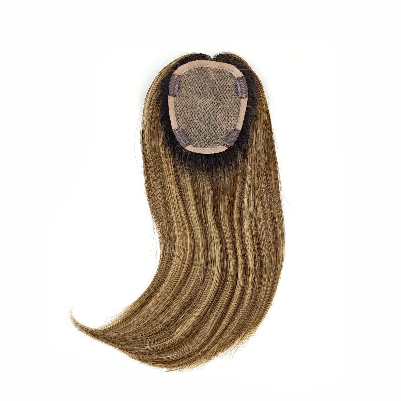 Silk base Hairtopper - Mocha Bronde Balayage