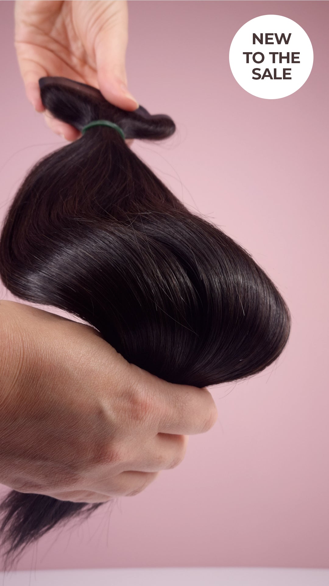 Natural Black Seamless Clip in Hairextensions (40cm, 120gram)