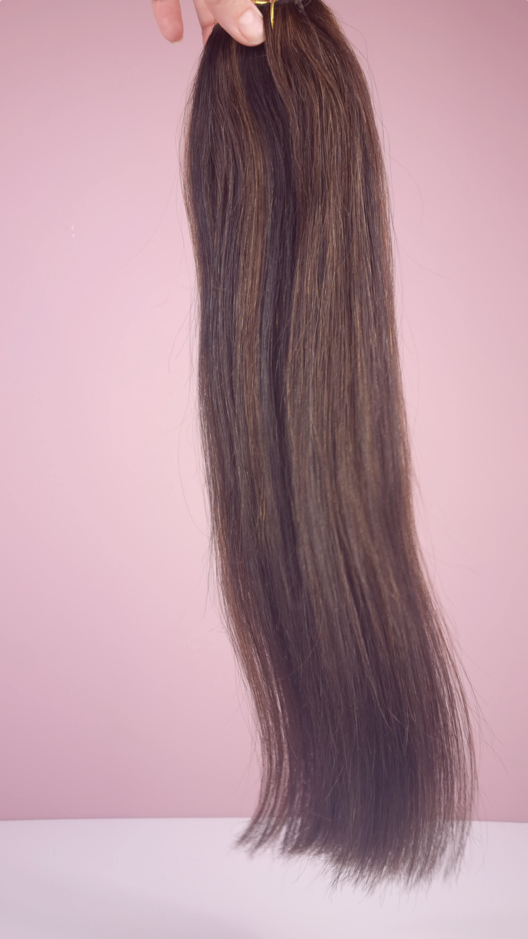 Bruine Highlights Volumizer Hairextension (40cm, 80gram)