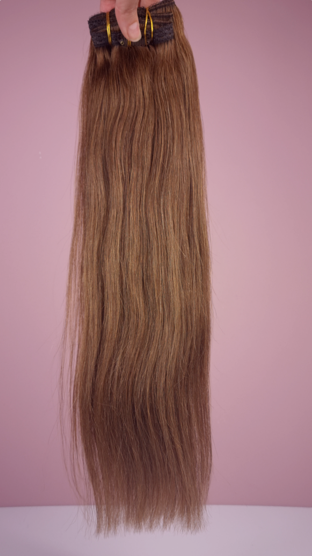 Choco bruine Clip in Hairextensions (40cm, 120gram)