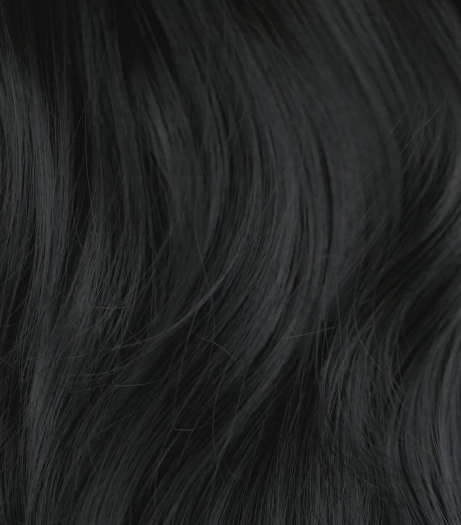 Zwarte clip-in hairextensions 🖤 60cm - 280g
