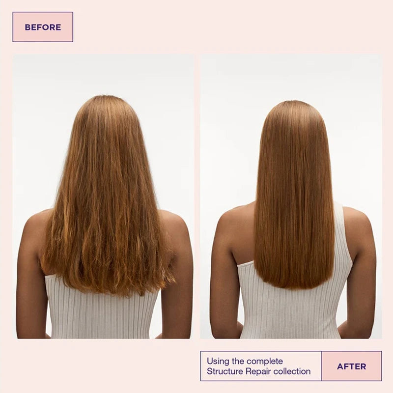 Voor & Na Maria Nila Structure Repair lijn voor hairextensions
