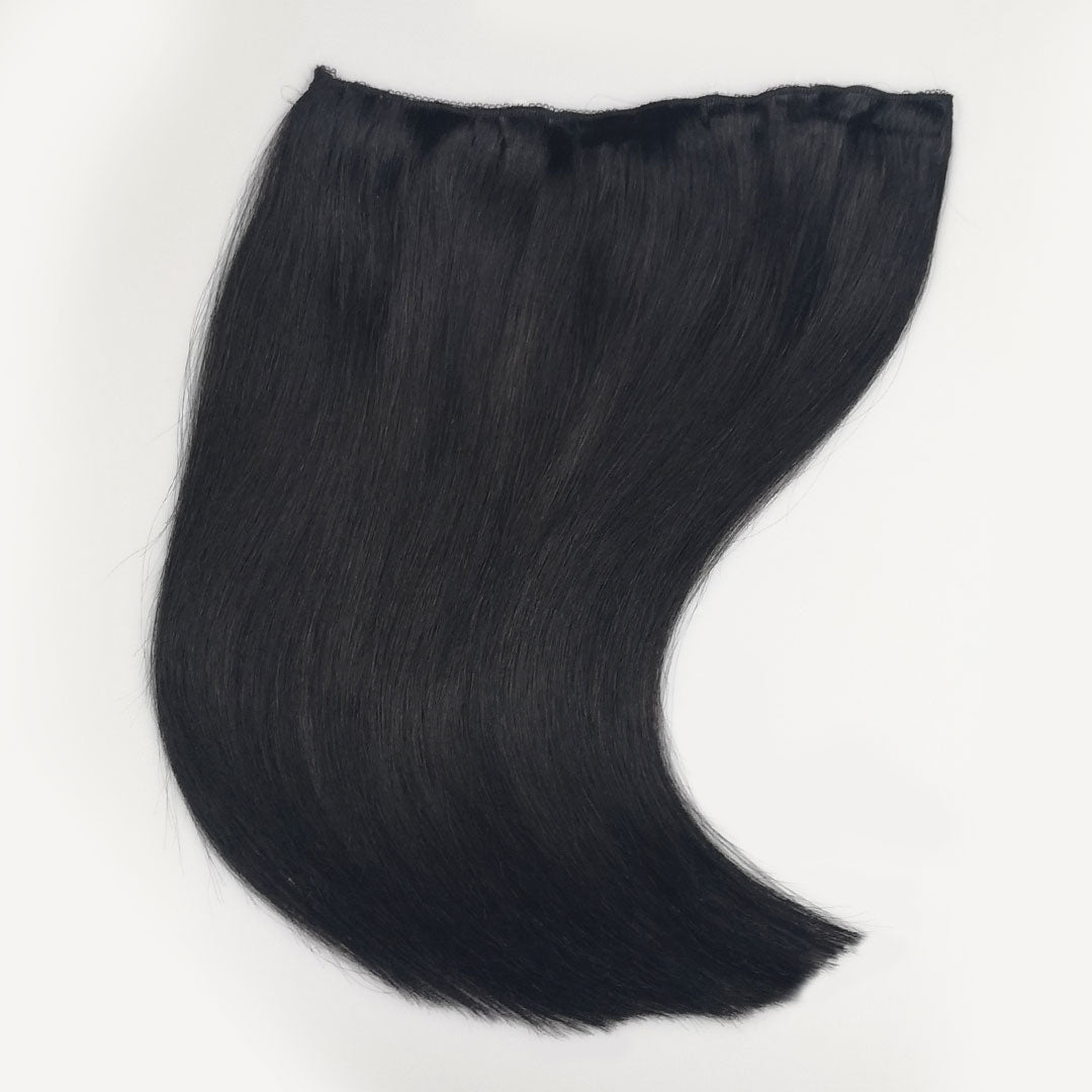 Zwarte Quad Weft Hairextensions 🖤 60cm - 100g