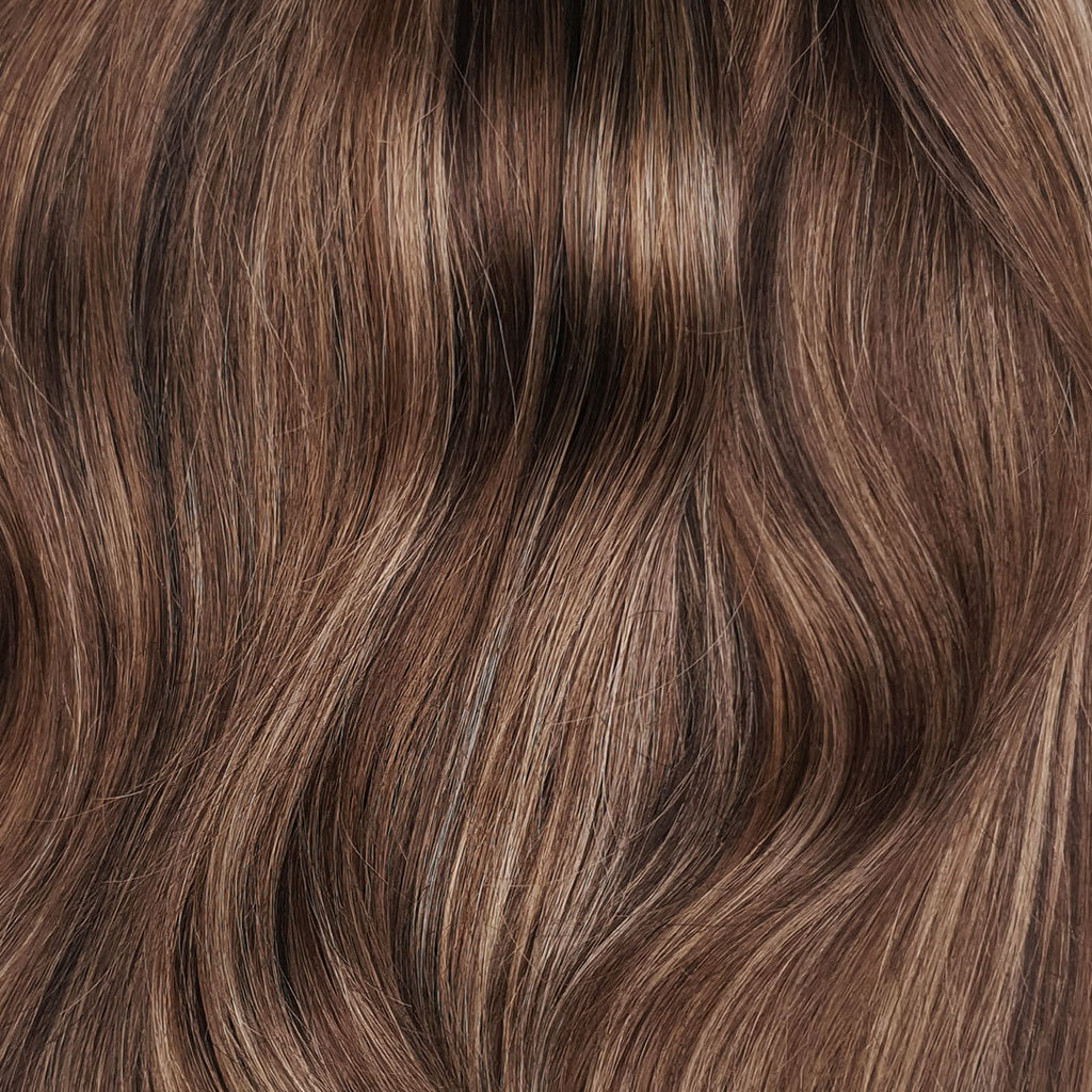 Kleursample Bruine highlights - brown highlights
