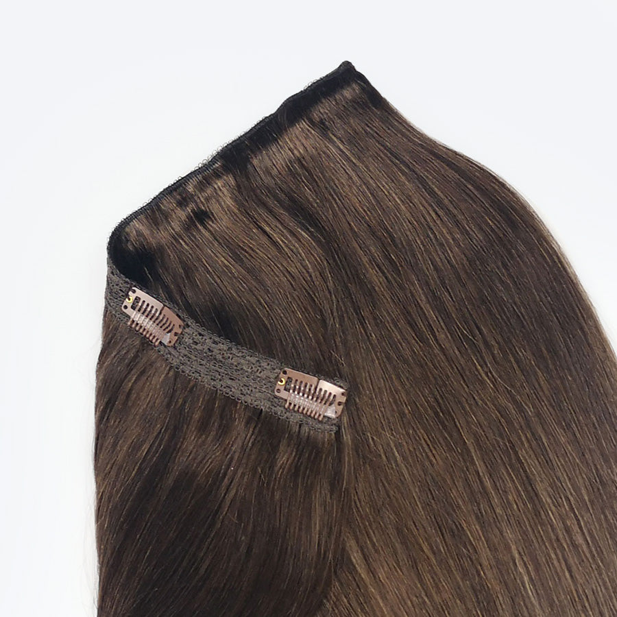 Mocha Bronde Balayage quad weft extensions ☕ 50cm - 80g