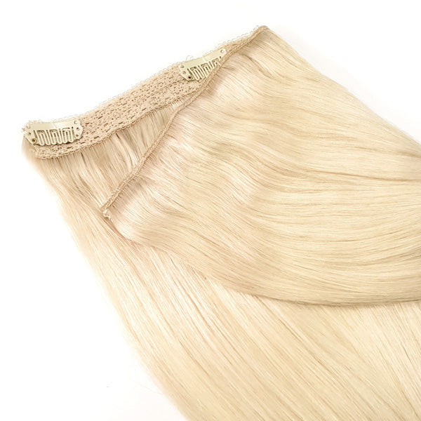 Platina Blonde quad weft hairextensions 💍 50cm - 80g