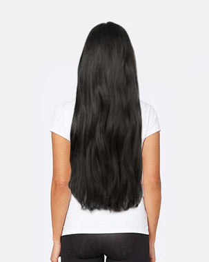 Clip in hair extensions haarverlenging 60cm 24inch lang met echt haar