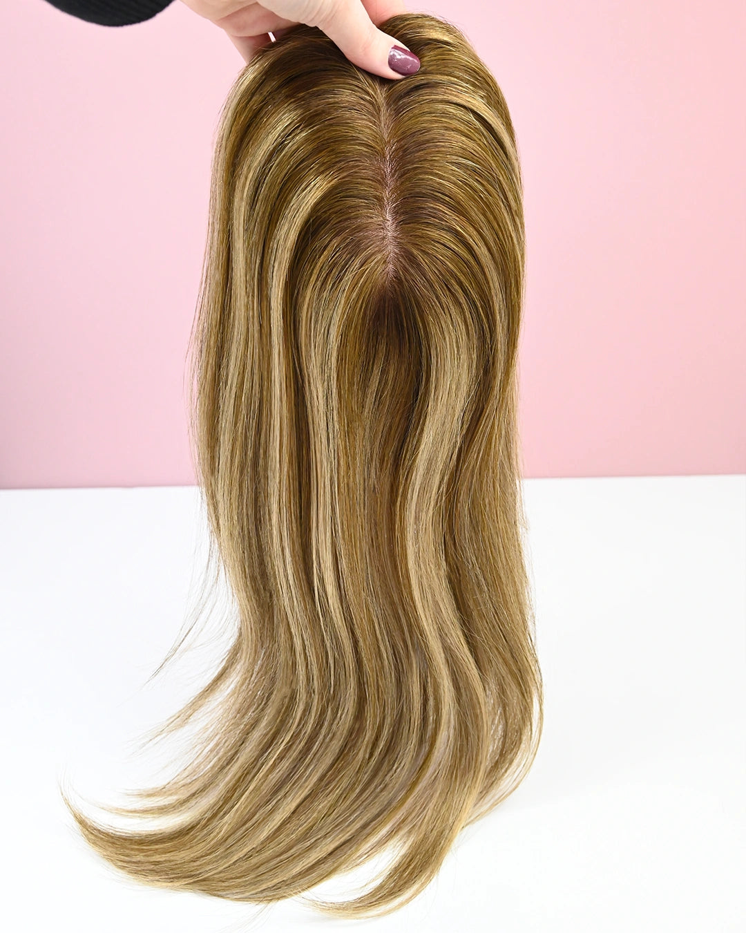 Silk base Hair Topper - Bronde Balayage