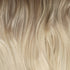 Cappuccino balayage is een super mooie set clip-ins met een donker blonde aanzet die overloopt in platina blonde punten (