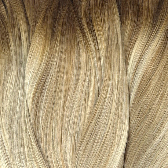 Honey balayage clip-in hair extensions • 40cm (120g)