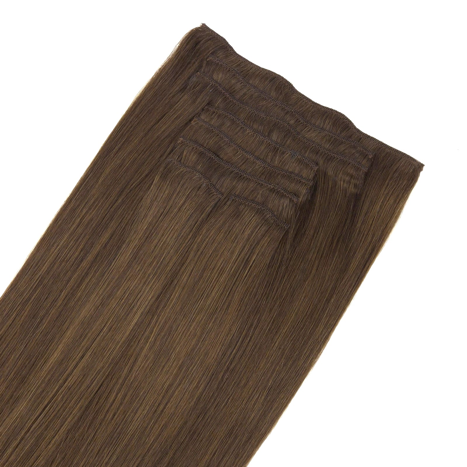 Remy human hair clip in hair van echt haar met extra grote clips voor meer grip bij sluik haar. 