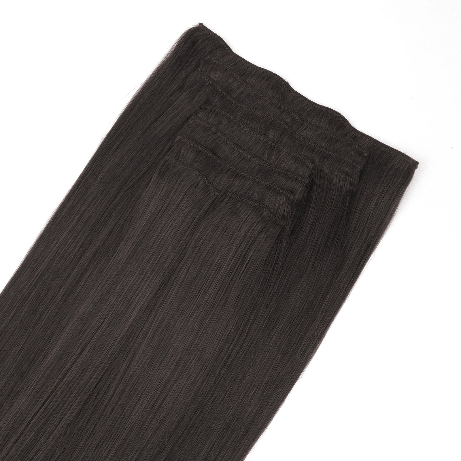 Zwartbruine clip-in hair extensions • 50cm (300g)