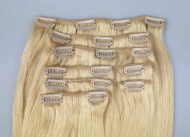 Bleach Blonde clip-in hairextensions ✨ 60cm - 280g