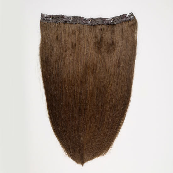 Warm bruine quad weft hairextensions 🌰 30cm - 70g
