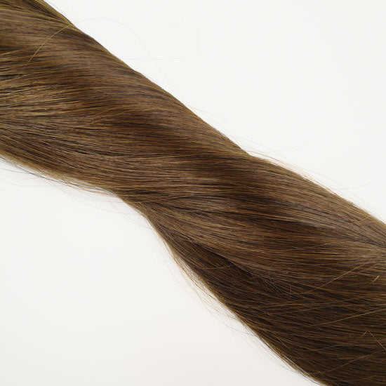 Midden bruine quad weft hairextensions 🌰 40cm - 80g