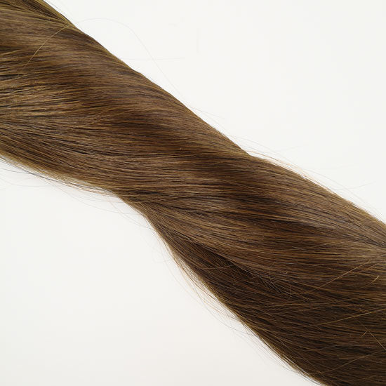 Warm bruine quad weft hairextensions 🌰 30cm - 70g