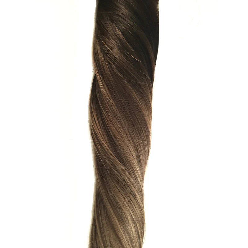Mocha Bronde Balayage clip-in hairextensions ☕ 50cm - 300g