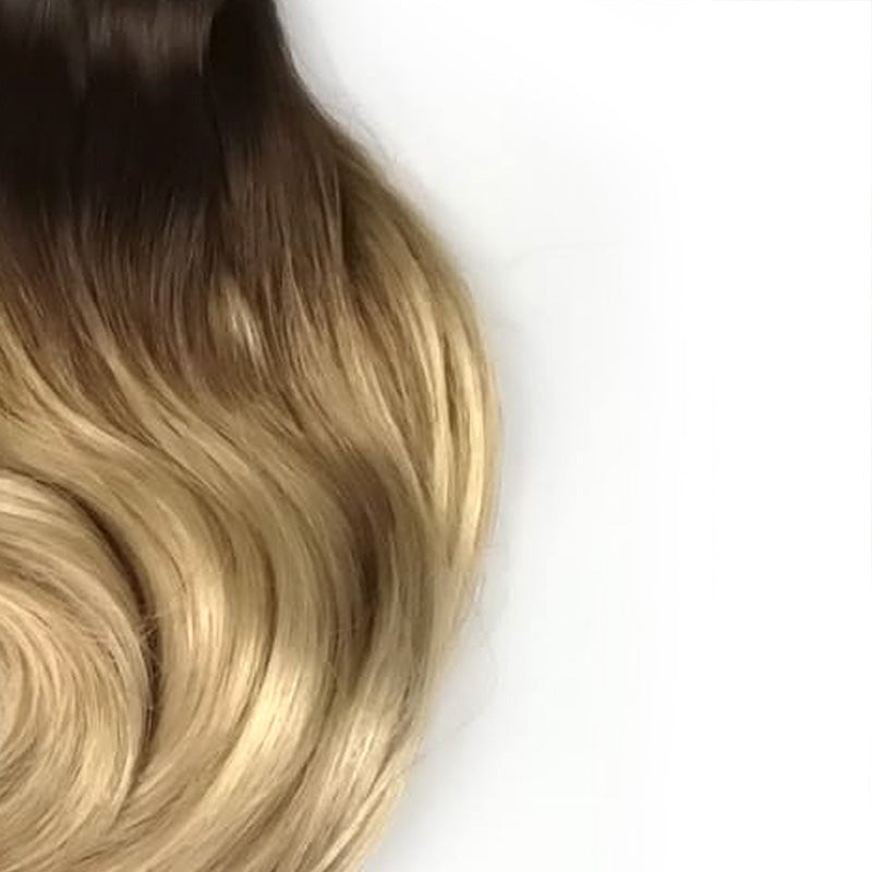 Honey ombre quad weft hairextensions 🍯 30cm - 70g