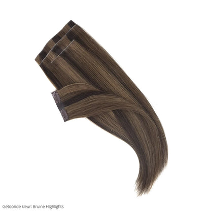 Teddy Balayage Invisible Fill Ins • Injection Clip-in extensions