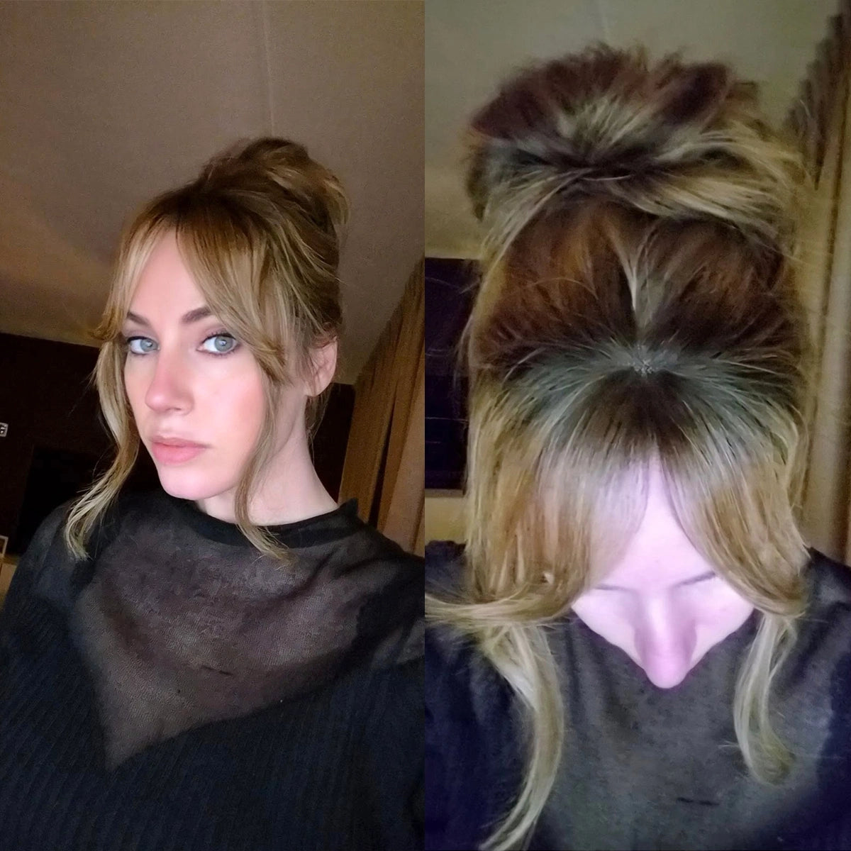 Clip-In Curtain Bangs – Mini mono Haartopper