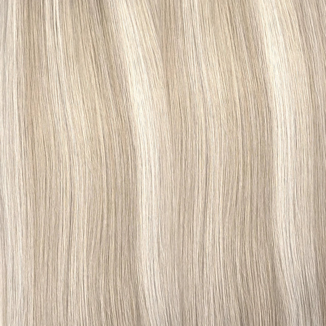 Ash blonde highlights - licht blonde assige set clip in hair extensions voor een prachtige haar verlenging voor thuis. Gemaak van double drawn remy human hair, echt haar dus naar wens te krullen en stylen. 
