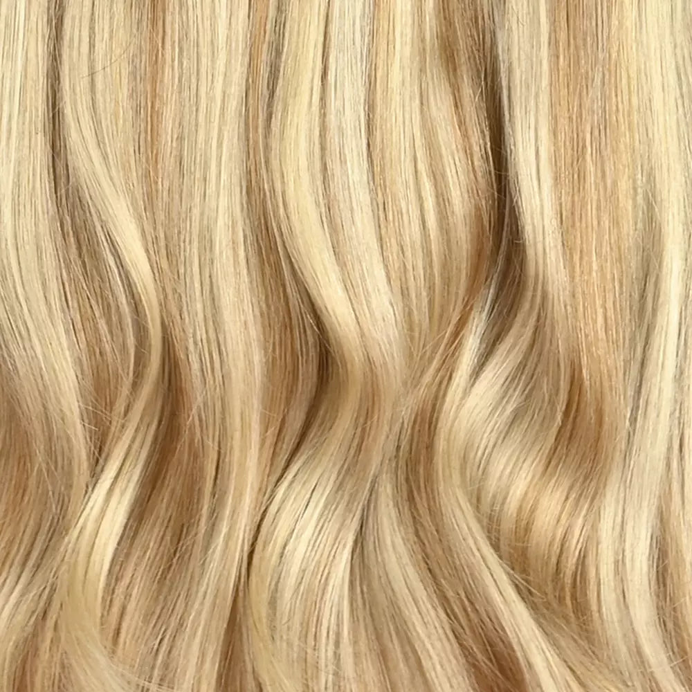 Licht blonde highlights clip-in hairextensions ☀️ 60cm - 280g