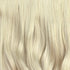 Kleurstaal Zilver as blonde 1 baans clip in hair extensions van echt haar. As blond remy human hairextensions in een ice cold, koele kleur