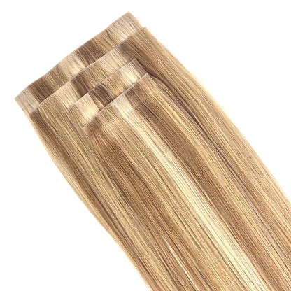 Blonde Highlights Invisible Fill Ins • Injection Clip-in extensions