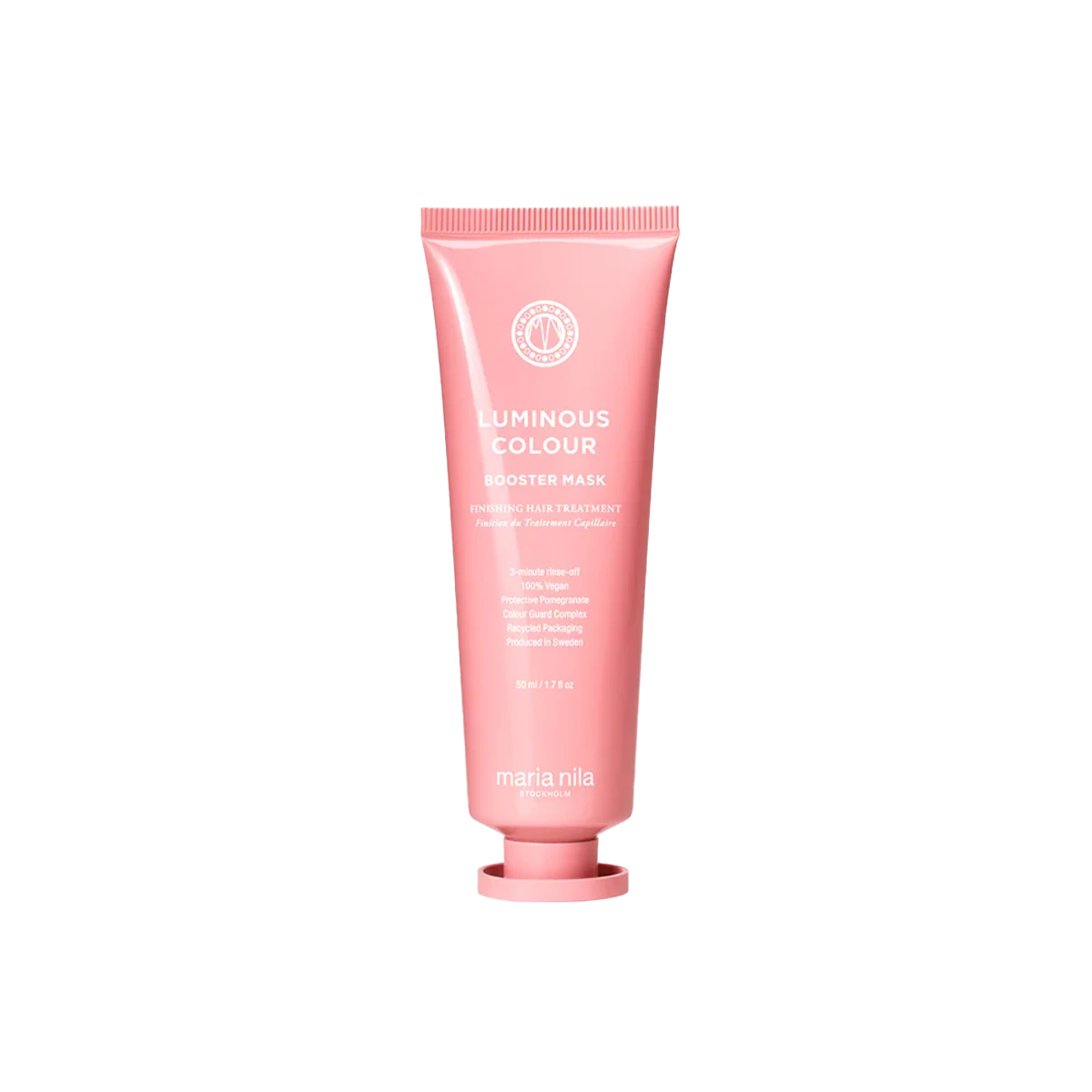 Heb je gehoord van het fantastische Luminous Colour Booster Masque van Maria Nila? Dit spul is als een snelwerkende toverdrank voor je hair(extensions), dat het super zacht en glanzend maakt! Het zit boordevol granaatappelextract en het Color Guard Complex om gekleurd haar te versterken en te beschermen.