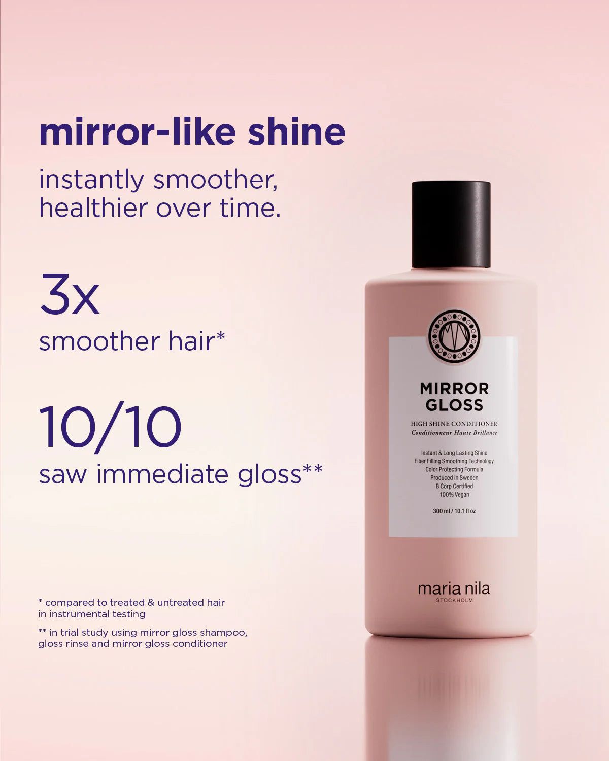 Maria Nila Mirror Gloss High Shine conditoner voor 3x gladder haar
