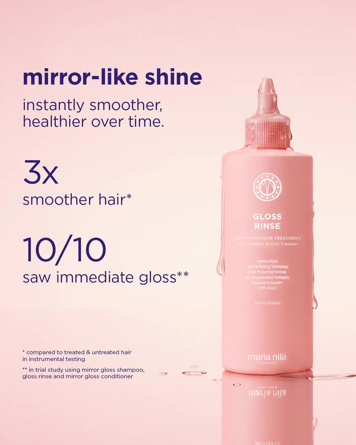 Maria Nila Gloss Rinse - 3 minute hair treatment voor hairextensions met extra glans