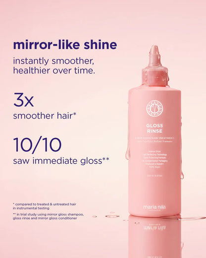 Maria Nila Gloss Rinse - 3 minute hair treatment voor hairextensions met extra glans