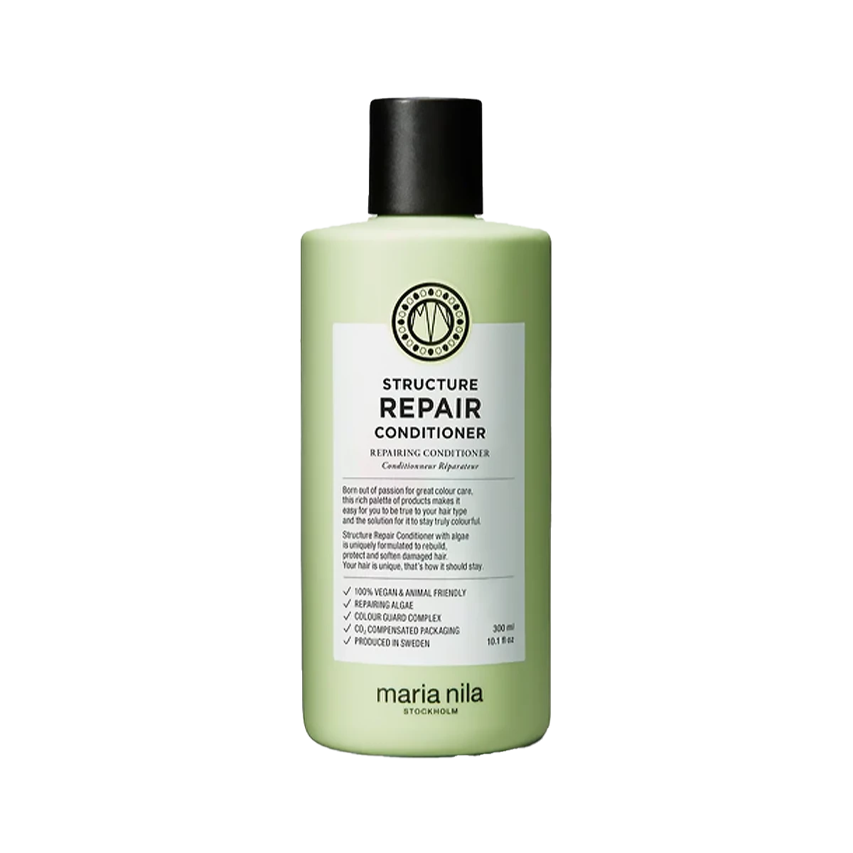 Maria Nila Structure Repair Conditioner is een natuurlijke conditioner die je haar ontward en speciaal is voor beschadigd, droog en chemisch behandeld haar en dus ook zeer geschikt voor hairextensions. Deze conditioner maakt je extensions zijdezacht, hydrateert en verminderd statisch haar! Dankzij het herstellende algenextract krijgt je haar zijn natuurlijke kracht en glans terug.