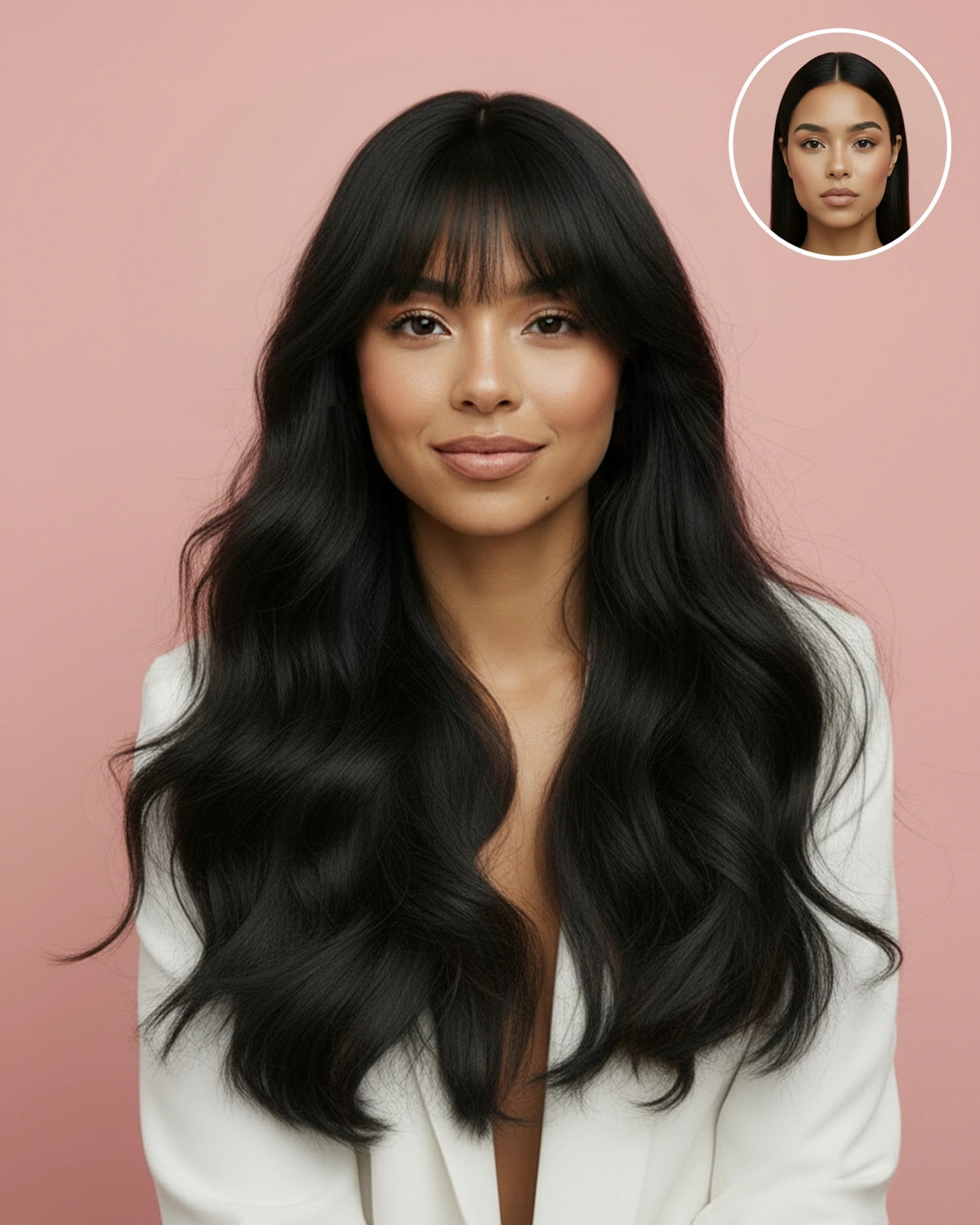 Clip-In Curtain Bangs – Mini mono Haartopper