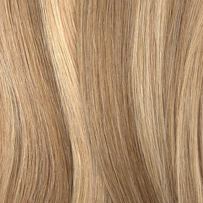 Mixed blonde clip in hair extensions van remy human hair, oftewel echt haar. Een Kleurmix van midden blondtinten. 