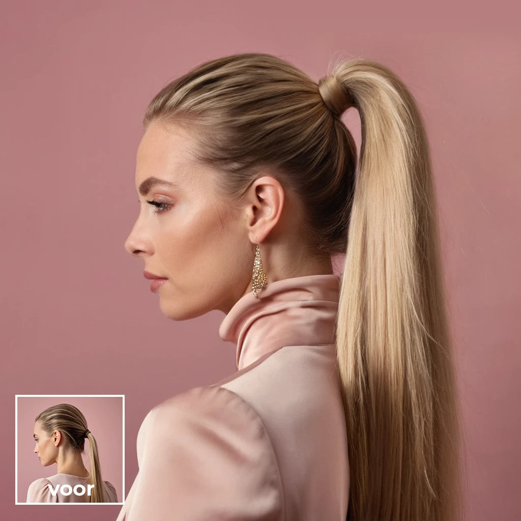 Natural highlights Ponytail - Clip in Paardenstaart