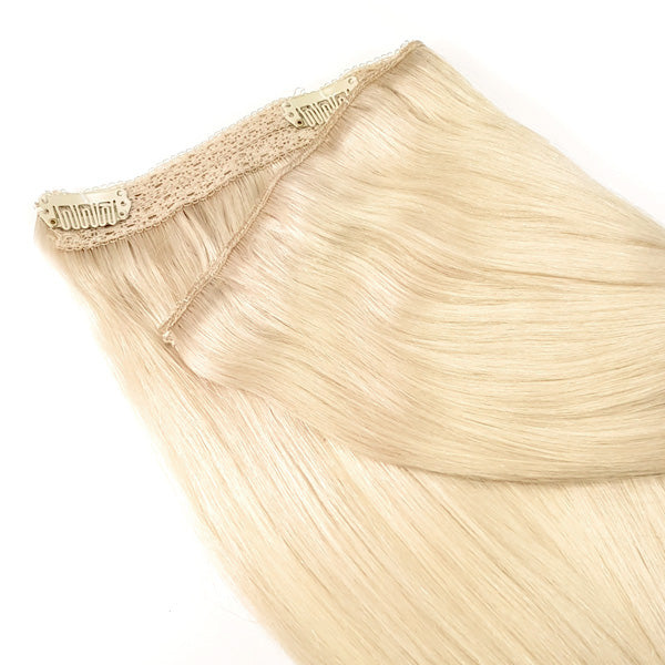 Platina Blonde quad weft hairextensions 💍 60cm - 100g