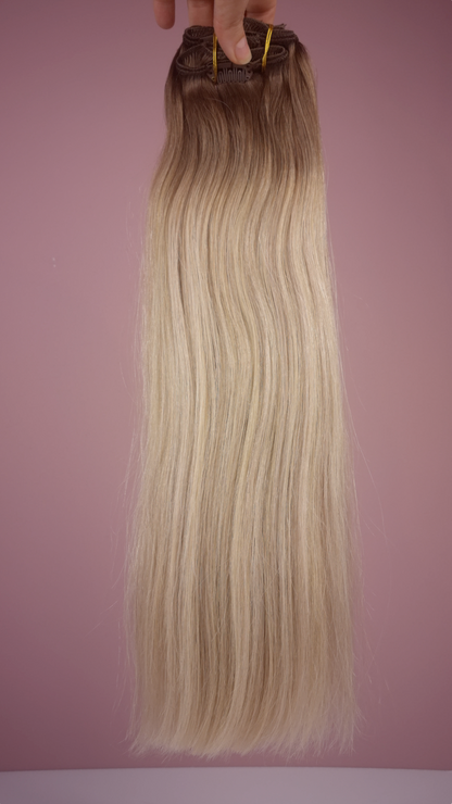 Ice Cream Ombre Clip-in Hairextensions (40cm, 180gram)