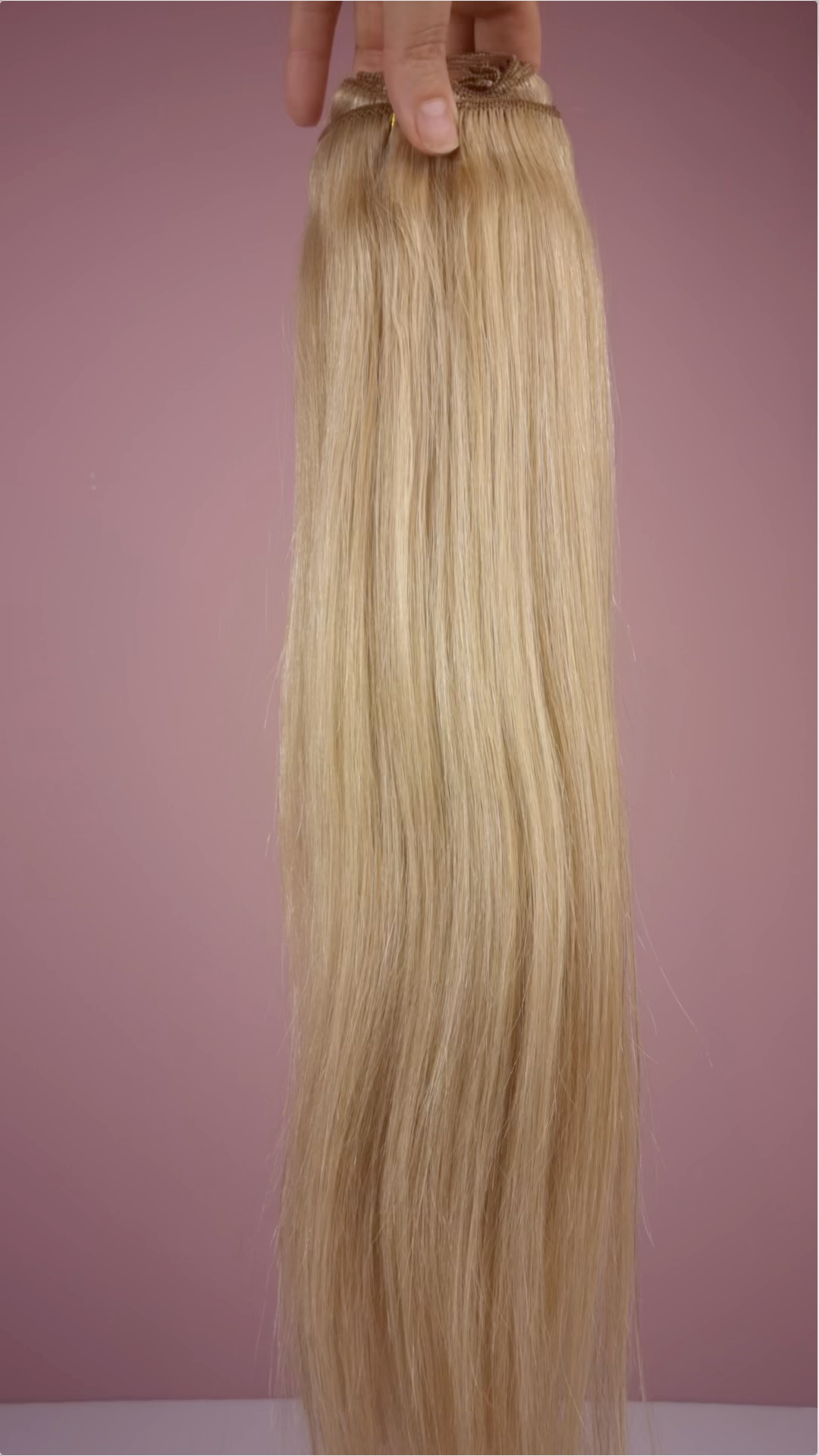 Licht Blonde Clip in Hairextensions (40cm, 120gram)