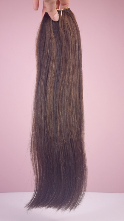 Bruine Highlights Volumizer Hairextension (40cm, 80gram)